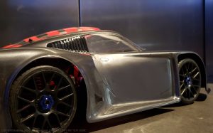 URCG Edition - Traxxas Slash 4x4, Delta Plastik USA body - Gunmetal Porsche GT1, Sweep Racing Tires - named GT1 GUN (side view)