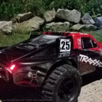 URCG Edition - Traxxas Slash 4x4 TSM OBA - Mark Jenkins, ProLine Trencher Tires - named Larry The Lawnmower (rear view)