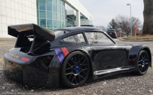 URCG Edition - Traxxas Slash 4x4, Delta Plastik USA body - Black Porsche 911 GT3, Sweep Racing Tires - named Midnight Madness (side view)