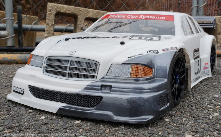 URCG Edition - Traxxas Slash 4x4, Delta Plastik USA body - White Mercedes C DTM, Sweep Racing Tires - named Ghost CDTM