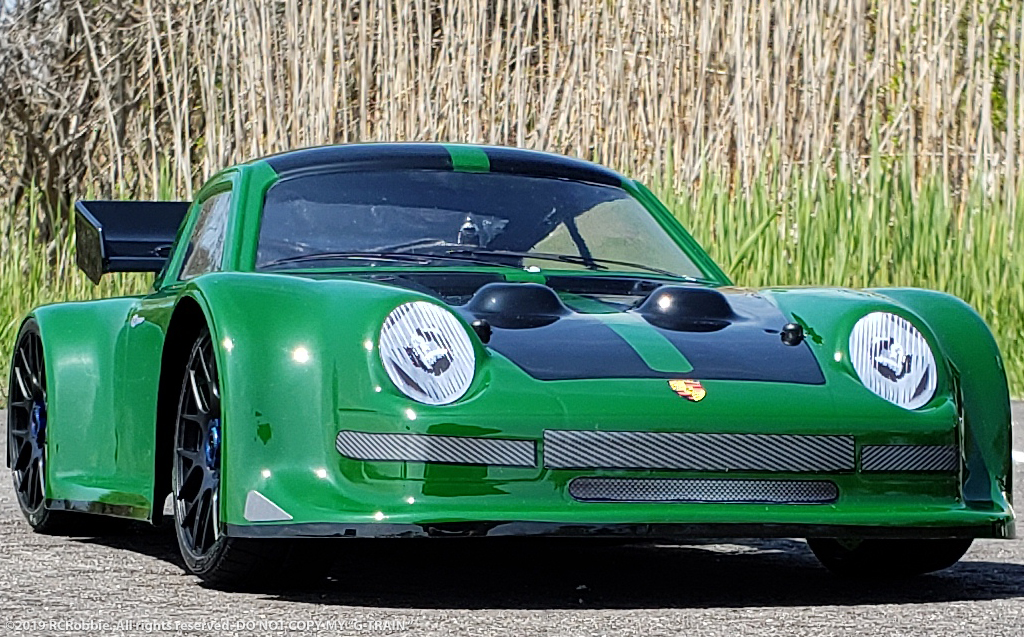 URCG Edition - Traxxas Slash 4x4, Delta Plastik USA body - Racing Green Porsche 911 GT3, Sweep Racing Tires - named G-TRAIN