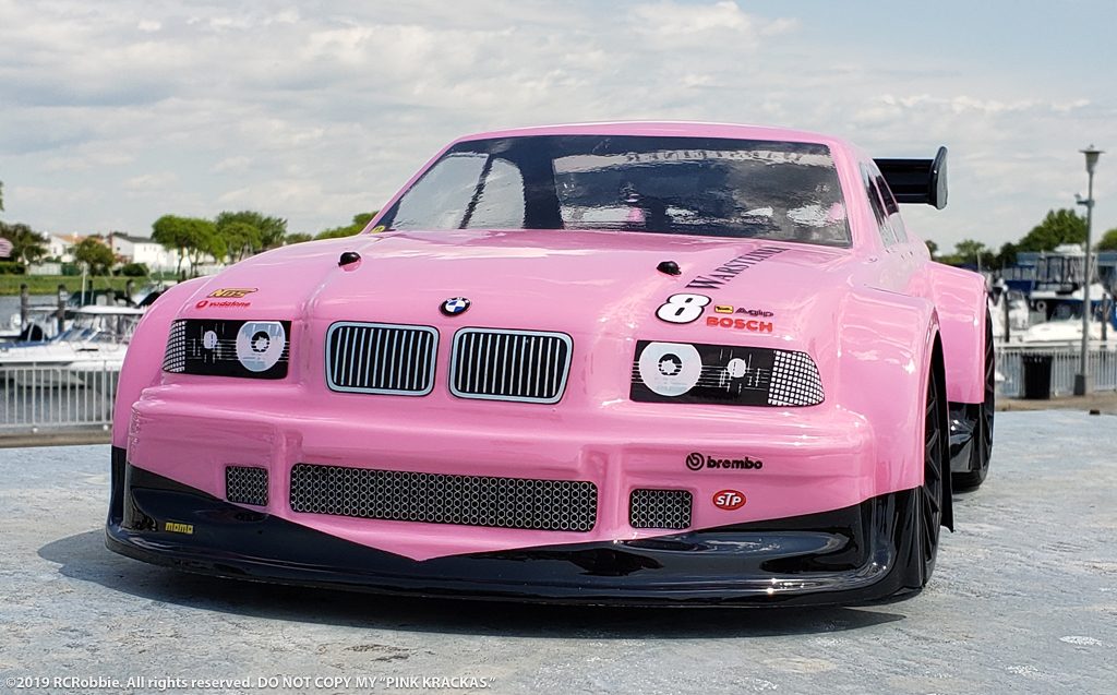 URCG Edition - Traxxas Slash 4x4, Delta Plastik USA body - Pink BMW M3 GT, Sweep Racing Tires - named pINK kRACKAS