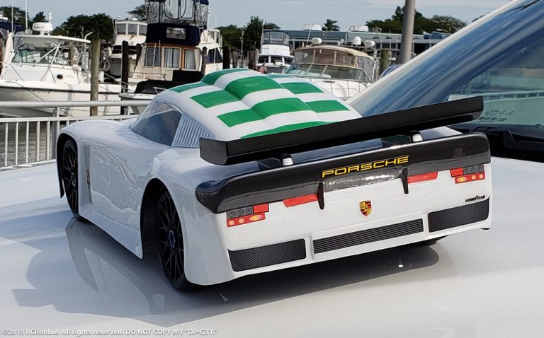 URCG Edition - Traxxas Slash 4x4, Delta Plastik USA body - White Porsche GT1, Sweep Racing Tires - named DP-GT1