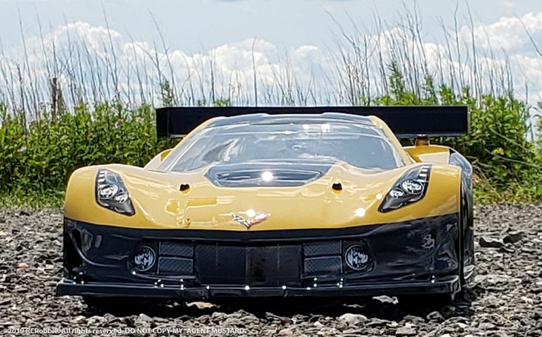 URCG Edition - Traxxas Slash 4x4, PROTOform body - Yellow and Black Cheverolet Corvette C7, Sweep Racing Tires - named Agent Mustard