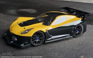 URCG Edition - Traxxas Slash 4x4, PROTOform body - Yellow and Black Cheverolet Corvette C7, Sweep Racing Tires - named Agent Mustard