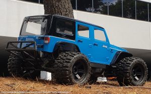URCG Edition - Traxxas Slash 4x4, ProLine body - Light Blue Jeep Wrangler Unlimited Rubicon 4-Door, ProLine Trencher Tires - named ROTO-WRANGLER