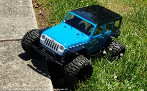 URCG Edition - Traxxas Slash 4x4, ProLine body - Light Blue Jeep Wrangler Unlimited Rubicon 4-Door, ProLine Trencher Tires - named ROTO-WRANGLER
