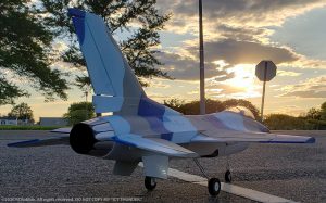 URCG Edition - E-flite RC Thunderbirds F-16 70mm EDF BNF - 3-Color Snow Camo F-16 with Gray Belly - named ICY THUNDER