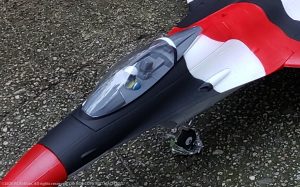 URCG Edition - E-flite RC Thunderbirds F-16 70mm EDF BNF - 3-Color Red Desert Camo F-16 with Gray Belly - named MACH RED