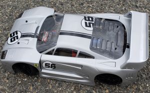 URCG Edition - Traxxas Slash 4x4, Delta Plastik USA body - Silver Ferrari F-40, Sweep Racing Tires - named F-56