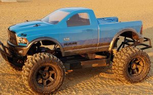 URCG Edition - Traxxas Slash 4x4, ProLine body - Blue 2013 RAM 1500 Crawler, ProLine BFGoodrich Baja Tires - named Blue Baller