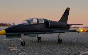 URCG Edition - Freewing RC Aero L-39 Albatros EDF - Black, Yellow Tips, Silver Intakes, Gray belly - named Black Magic