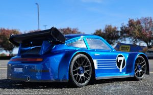 URCG Edition - Traxxas Slash 4x4, Delta Plastik USA body - Metallic Blue Porsche 911 GT3, Sweep Racing Tires - named Breccs