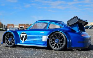 URCG Edition - Traxxas Slash 4x4, Delta Plastik USA body - Metallic Blue Porsche 911 GT3, Sweep Racing Tires - named Breccs