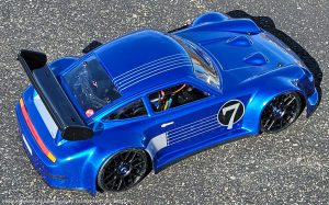 URCG Edition - Traxxas Slash 4x4, Delta Plastik USA body - Metallic Blue Porsche 911 GT3, Sweep Racing Tires - named Breccs