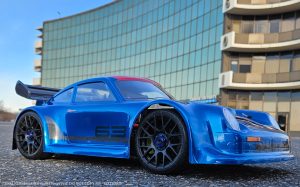 URCG Edition - Traxxas Slash 4x4, Delta Plastik USA body - Metallic Blue Porsche 911 GT3, Sweep Racing Tires - named SixThree