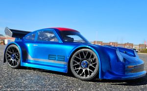 URCG Edition - Traxxas Slash 4x4, Delta Plastik USA body - Metallic Blue Porsche 911 GT3, Sweep Racing Tires - named SixThree