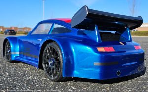 URCG Edition - Traxxas Slash 4x4, Delta Plastik USA body - Metallic Blue Porsche 911 GT3, Sweep Racing Tires - named SixThree