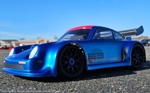 URCG Edition - Traxxas Slash 4x4, Delta Plastik USA body - Metallic Blue Porsche 911 GT3, Sweep Racing Tires - named SixThree