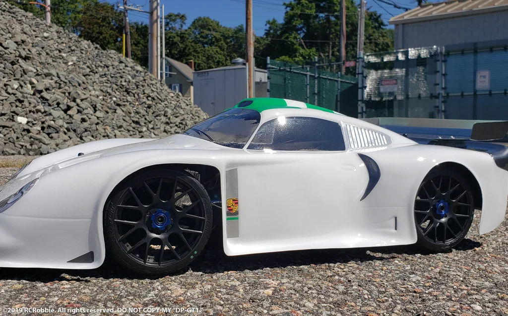 URCG Edition - Traxxas Slash 4x4, Delta Plastik USA body - White Porsche GT1, Sweep Racing Tires - named DP-GT1