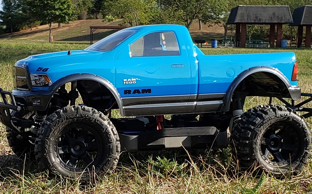 URCG Edition - Traxxas Slash 4x4, ProLine body - Blue 2013 RAM 1500 Crawler, ProLine BFGoodrich Baja Tires - named Blue Baller