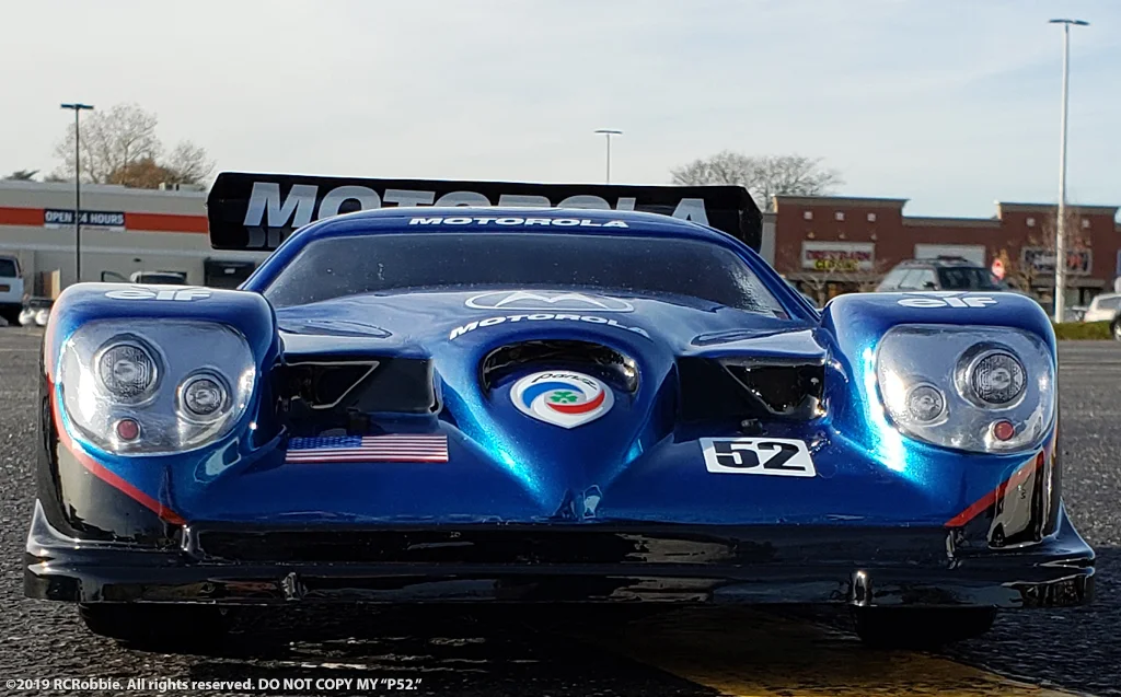 URCG Edition - Traxxas Slash 4x4, Delta Plastik USA body - Metallic Blue Panoz GTR-1, Sweep Racing Tires - named P-52